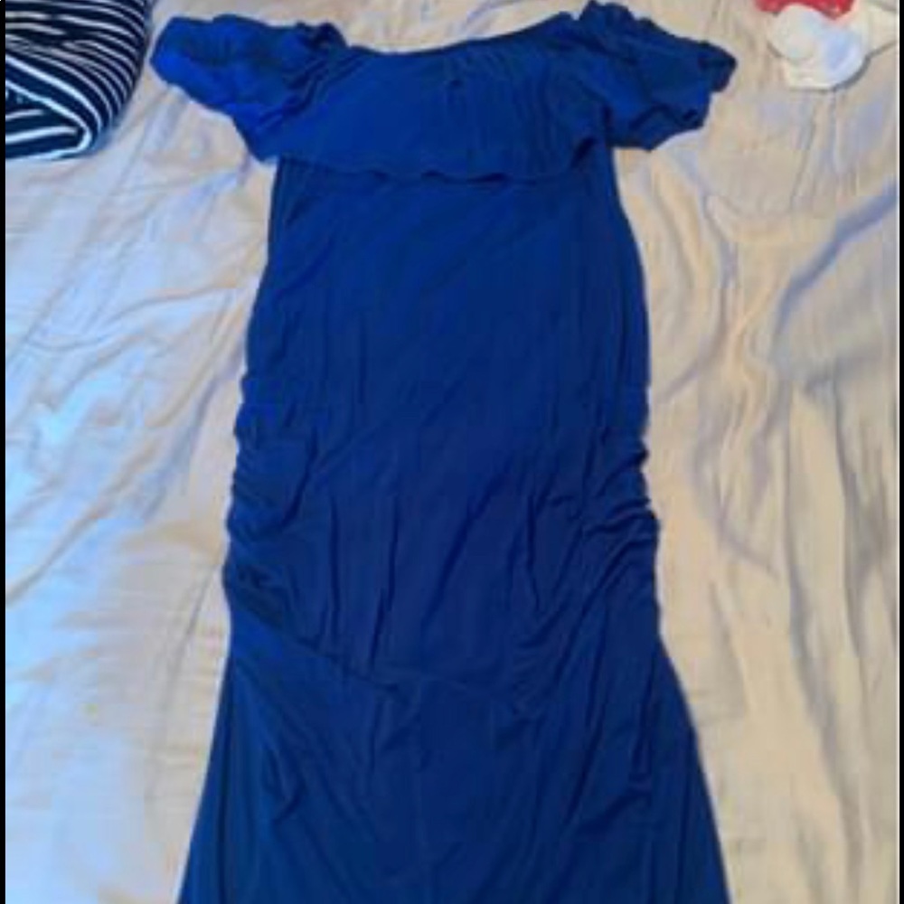 Maternity blue dress!!